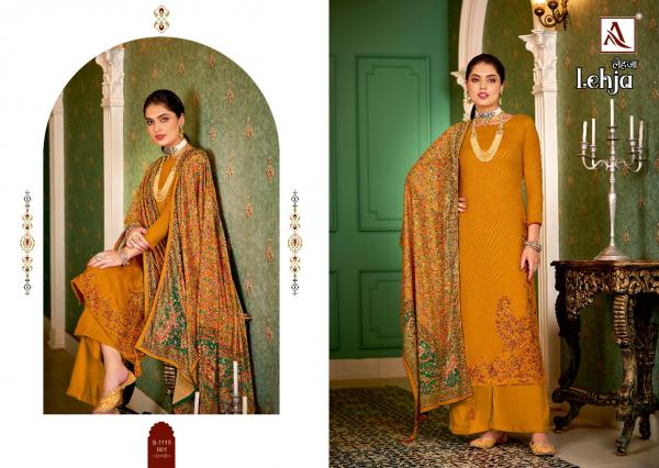 Alok Lehja Designer Kashmiri Pashmina Embroidery Pashmina Dress Material